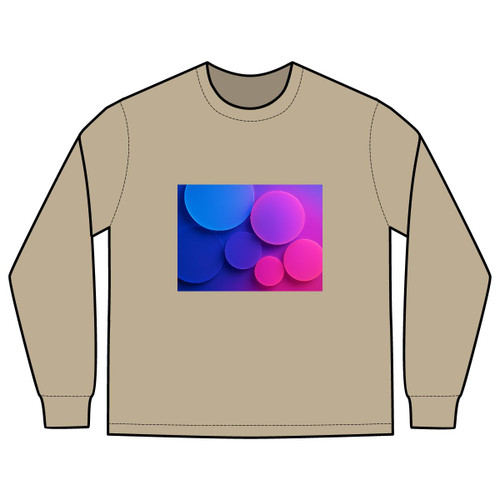 Radiant Circle Harmony - Men's Heavy Faded Long Sleeve Tee