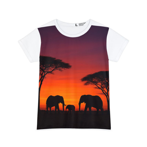 Savanna Sunset Serenade - Women's Short Sleeve Shirt (AOP)