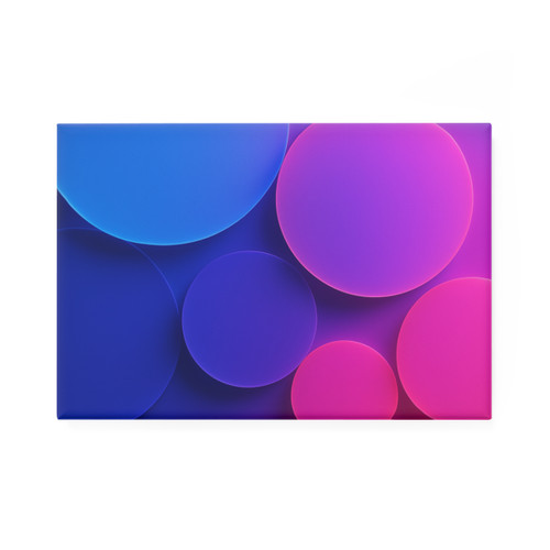 Radiant Circle Harmony - Button Magnet, Rectangle (1 & 10 pcs)