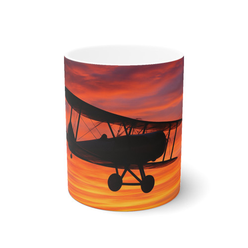 Skyward Journey - White Ceramic Mug, 11oz and 15oz