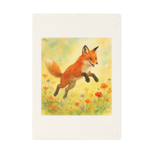 Whimsical Fox Dreams - Cotton Tea Towel