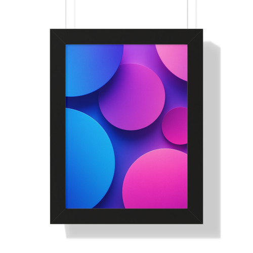 Radiant Circle Harmony - Framed Vertical Poster