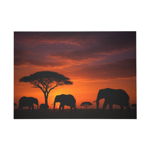 Savanna Sunset Serenade - Puzzle (96, 252, 500, 1000-Piece)