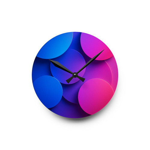 Radiant Circle Harmony - Acrylic Wall Clock
