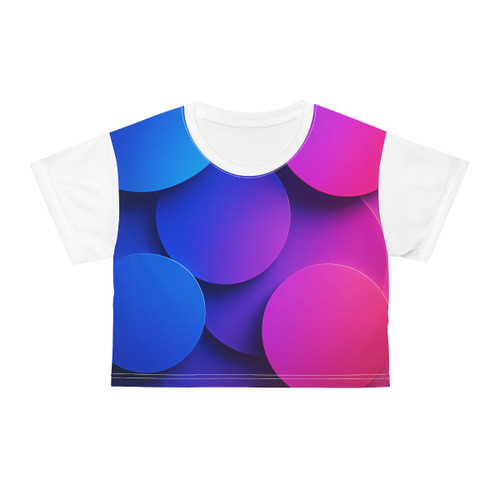 Radiant Circle Harmony - Crop Tee (AOP)