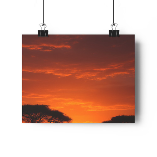 Savanna Sunset Serenade - Giclée Art Print 