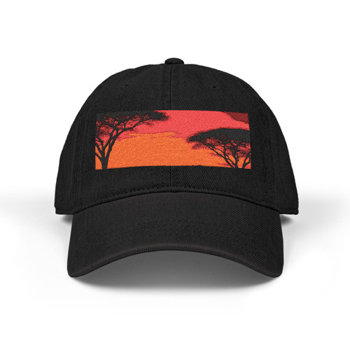 Savanna Sunset Serenade - Denim Hat (Embroidery)