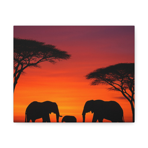 Savanna Sunset Serenade - Stretched Canvas