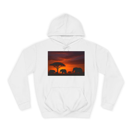 Savanna Sunset Serenade - Unisex College Hoodie