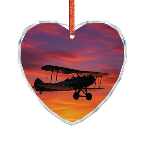 Skyward Journey - Crystal Glass Ornament