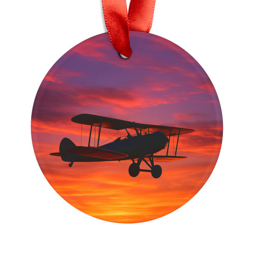 Skyward Journey - Acrylic Ornament with Ribbon