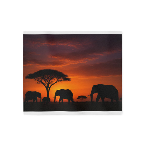 Savanna Sunset Serenade - Sweatshirt Blanket