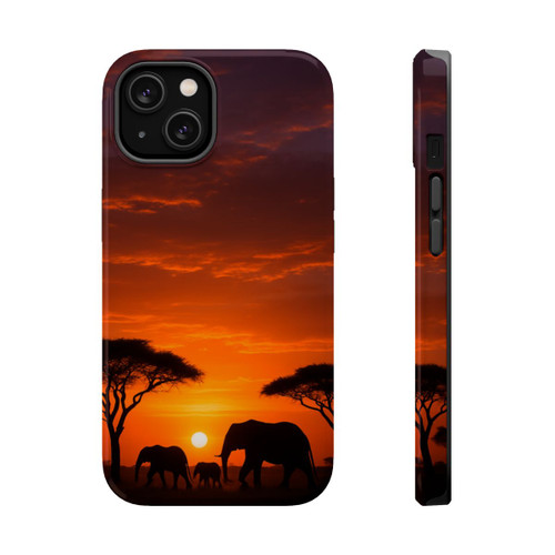 Savanna Sunset Serenade - Magnetic Impact-Resistant Cases