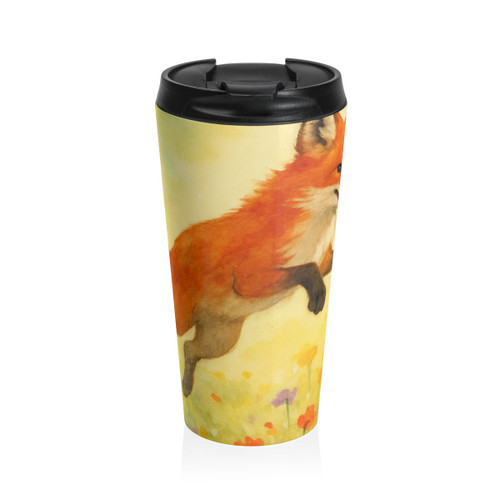 Whimsical Fox Dreams - Stainless Steel Travel Mug