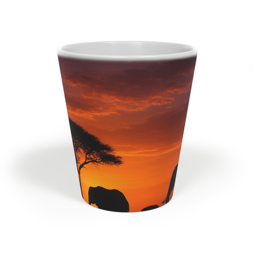 Savanna Sunset Serenade - Latte Mug, 12oz