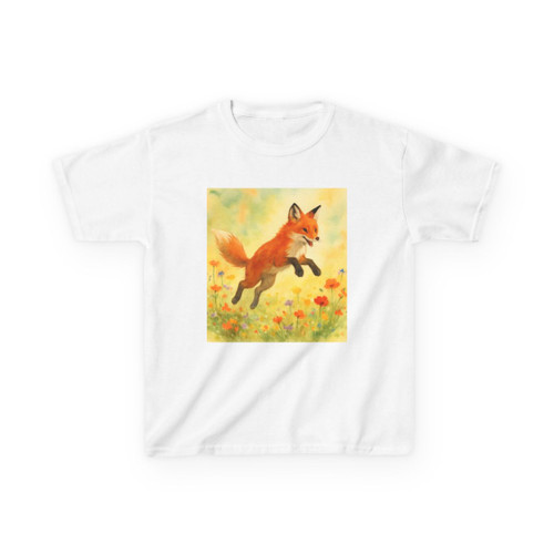 Whimsical Fox Dreams - Kids Heavy Cotton™ Tee