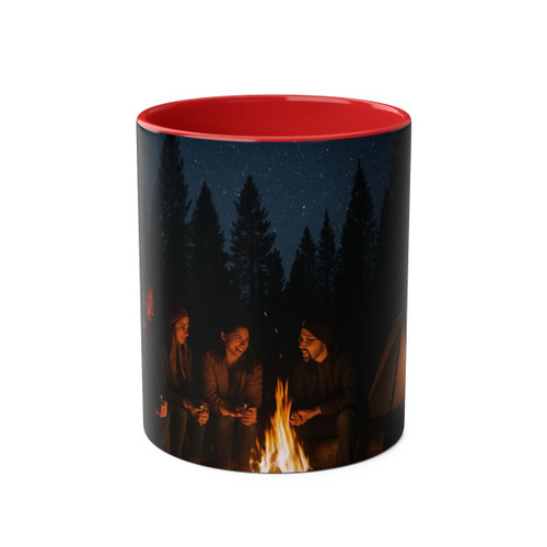 Whispers of Wilderness - Two-Tone Coffee Mugs, 11oz