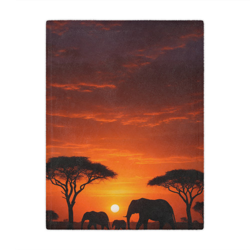 Savanna Sunset Serenade - Minky Blanket