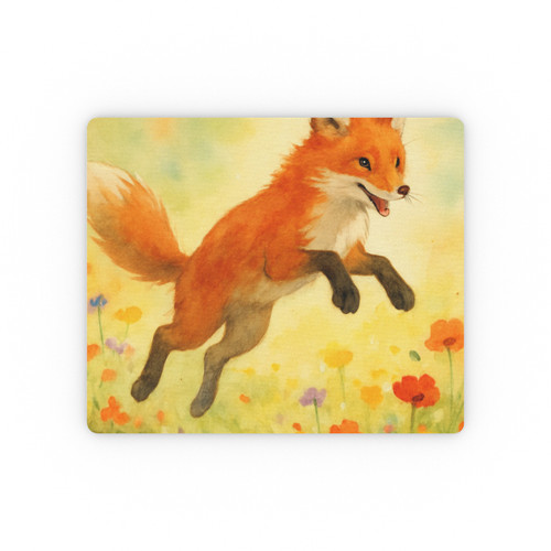 Whimsical Fox Dreams - Rectangular Mouse Pad