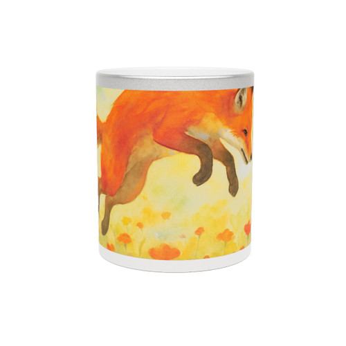 Whimsical Fox Dreams - Metallic Mug (Silver\Gold)