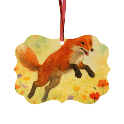 Whimsical Fox Dreams - Aluminum Ornaments (1pc, 5pcs, 10pcs, 20pcs)