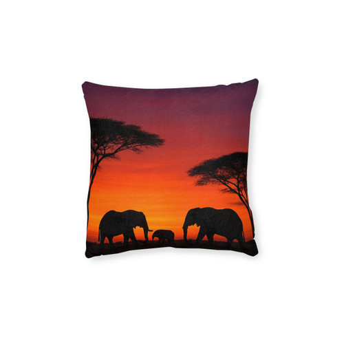 Savanna Sunset Serenade - Square Pillow