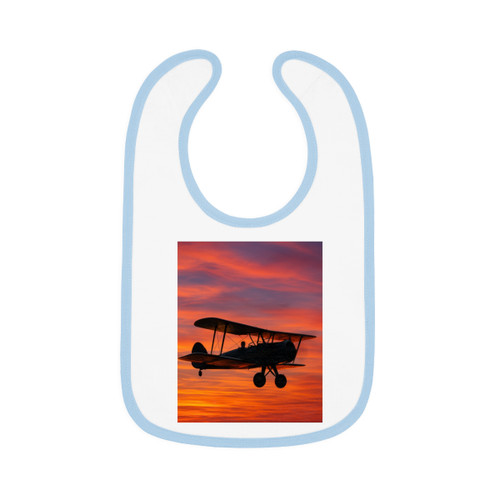 Skyward Journey - Baby Contrast Trim Jersey Bib