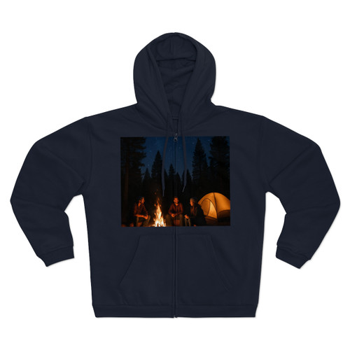 Whispers of Wilderness - Unisex Hooded Zip Sweatshirt