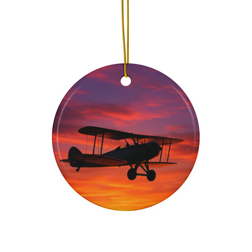 Skyward Journey - Decorative Ceramic Ornaments, Double-Sided (1pc, 3pcs, 5pcs, 10pcs)