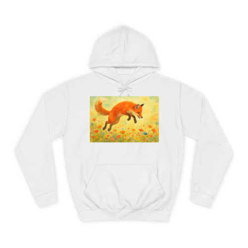 Whimsical Fox Dreams - Unisex College Hoodie