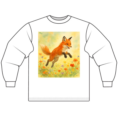 Whimsical Fox Dreams - Unisex Long Sleeve T-Shirt