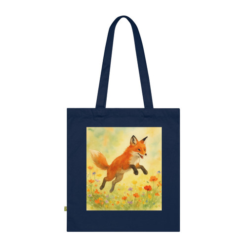 Whimsical Fox Dreams - Organic Cotton Tote Bag