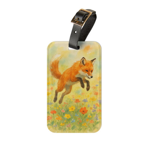 Whimsical Fox Dreams - Luggage Tag