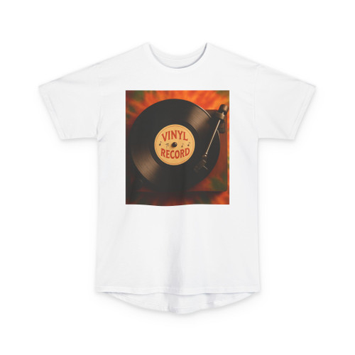 Groovy Vinyl Vibes - Unisex Long Body Urban Tee
