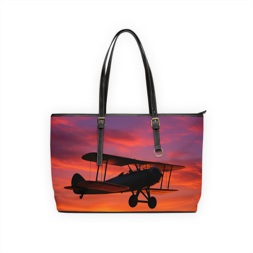 Skyward Journey - PU Leather Shoulder Bag