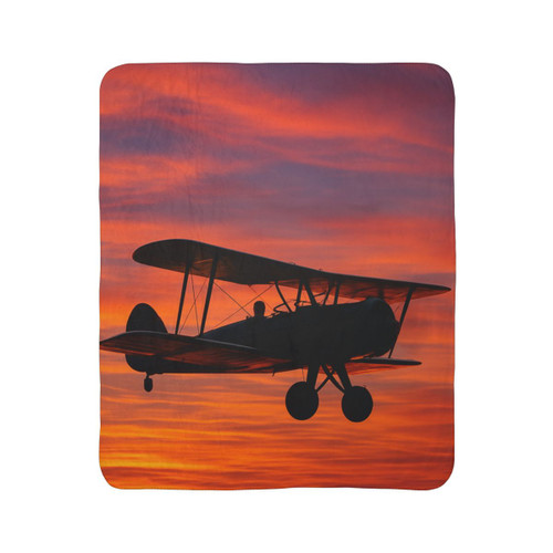 Skyward Journey - Fleece Sherpa Blanket