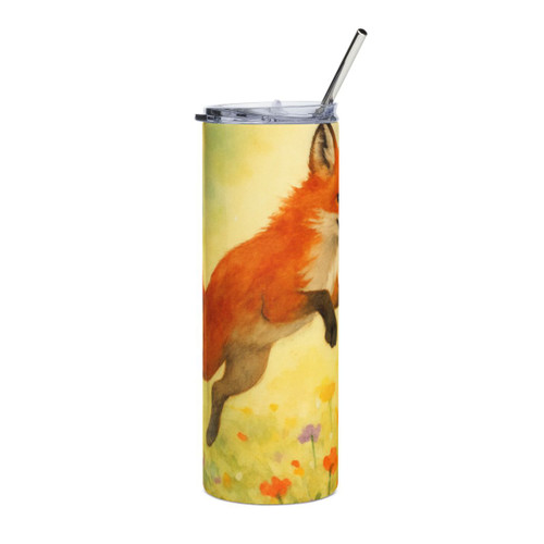 Whimsical Fox Dreams - Stainless Steel Tumbler, 20oz