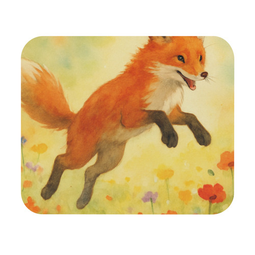 Whimsical Fox Dreams - Mouse Pad (Rectangle)