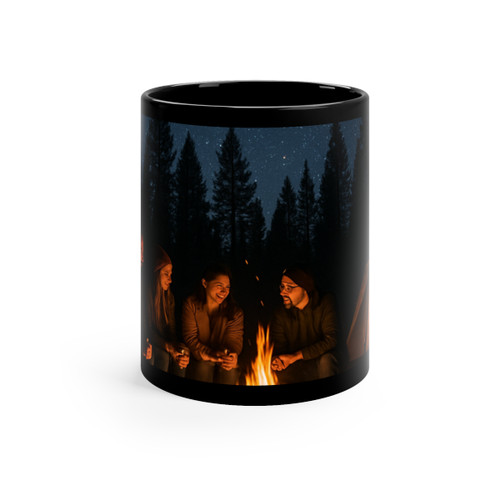 Whispers of Wilderness - Black Coffee Mug, 11oz