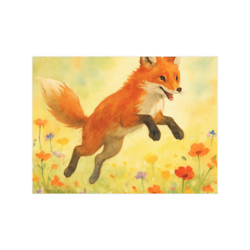 Whimsical Fox Dreams - Unframed Prints