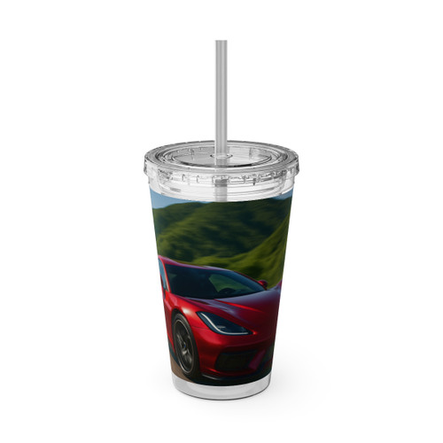 Speed Thrill - Sunsplash Tumbler with Straw, 16oz