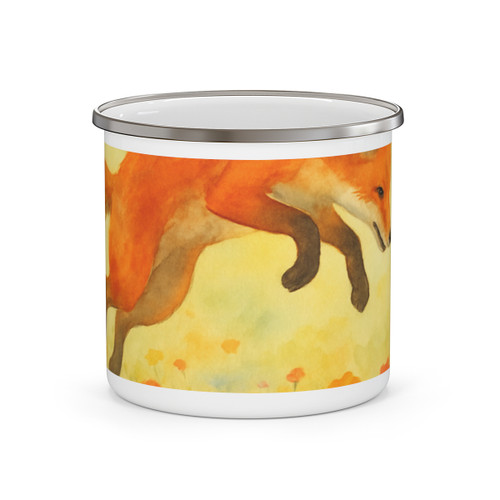 Whimsical Fox Dreams - Enamel Camping Mug
