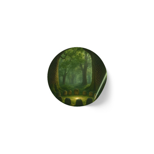 Mystical Celtic Grove - Round Sticker Label Rolls
