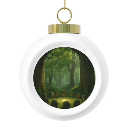 Mystical Celtic Grove - Christmas Ball Ornament