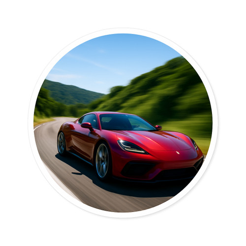 Speed Thrill - Round Stickers, Indoor\Outdoor