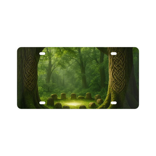 Mystical Celtic Grove - License Plate
