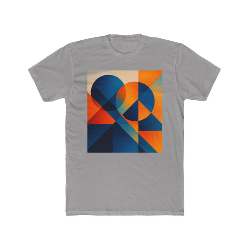 Chromatic Geometry Nexus - Unisex Cotton Crew Tee