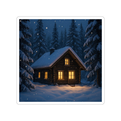 Winter Wonderland Magic - Transparent Outdoor Stickers, Die-Cut, 1pc