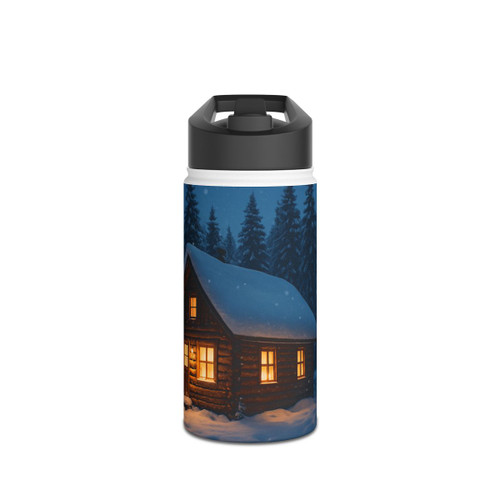 Winter Wonderland Magic - Stainless Steel Water Bottle, Standard Lid