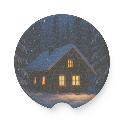 Winter Wonderland Magic - Soapstone Car Coaster